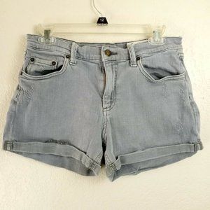 Cosmic Blue Love Women's Size 28 Gray Wash Denim Shorts